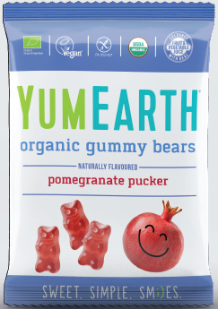 Żelki miśki owoc granatu EKO (Gummy Bears) 50g - YumEarth