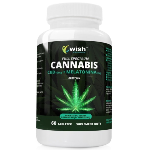 WISH CBD 10MG MELATONINA SEN DO SSANIA 60 TABL
