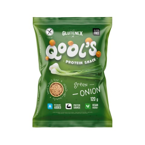 CHRUPKI PROTEINOWE QOOL'S ZIELONA CEBULKA BEZGLUTENOWE 120 g - GLUTENEX