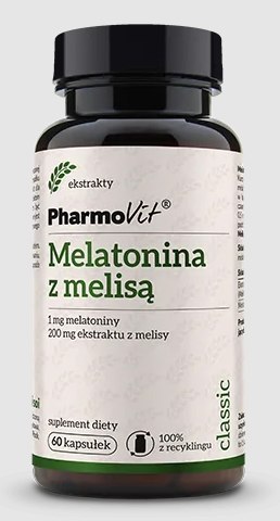 MELATONINA Z MELISĄ 60 KAPSUŁEK - PHARMOVIT (CLASSIC)