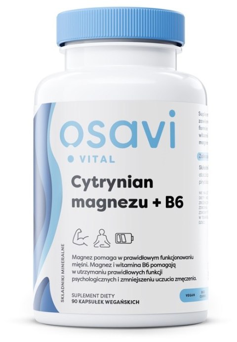 OSAVI CYTRYNIAN MAGNEZU B6 375MG 42MG 90 VCAPS