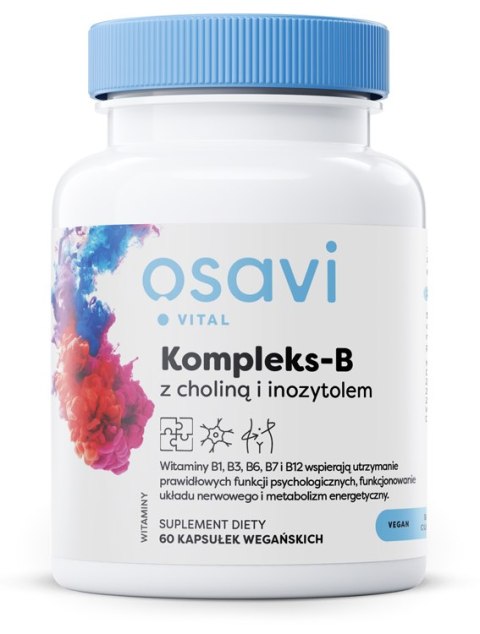 OSAVI KOMPLEKS-B Z CHOLINĄ I INOZYTOLEM 60 VEGAN CAPS