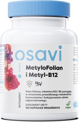 OSAVI METYLOFOLIAN I METYL-B12 120 VEGAN CAPS