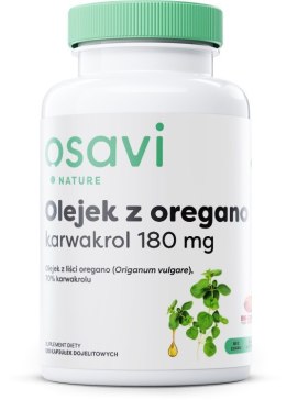 OSAVI OLEJEK Z OREGANO KARWAKROL 180MG 120 KAPSUŁEK DOJELITOWYCH