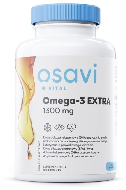 OSAVI OMEGA-3 EXTRA MOLECULARLY DISTILLED VITAL 1300MG CYTRYNA 120 SOFTGELS