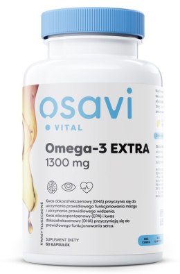 OSAVI OMEGA-3 EXTRA MOLECULARLY DISTILLED VITAL 1300MG CYTRYNA 60 SOFTGELS