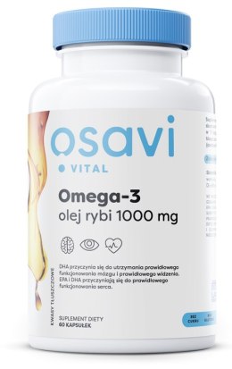 OSAVI OMEGA-3 OLEJ RYBI MOLECULARLY DISTILLED 1000MG 60 SOFTGELS