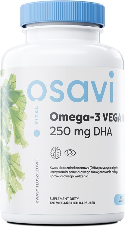 OSAVI OMEGA-3 VEGAN VITAL 250MG DHA 120 VEGAN SOFTGELS