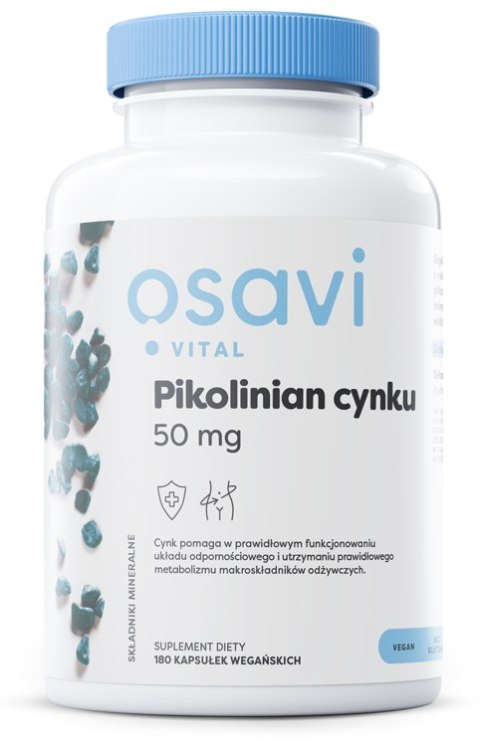 OSAVI PIKOLINIAN CYNKU 50MG 180 VEGAN CAPS