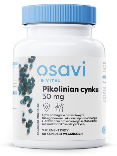 OSAVI PIKOLINIAN CYNKU 50MG 60 VEGAN CAPS