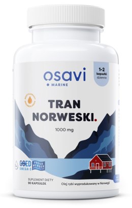 OSAVI TRAN NORWESKI KAPSUŁKI 1000MG CYTRYNA 90 SOFTGELS