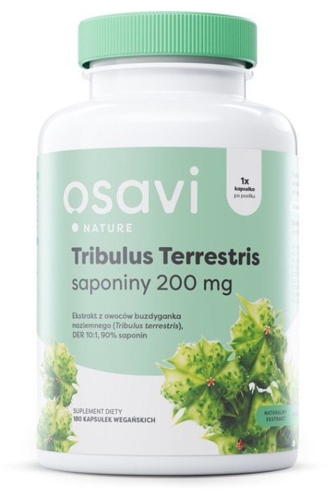 OSAVI TRIBULUS TERRESTRIS NATURE SAPONINY 200MG 180 VEGAN CAPS