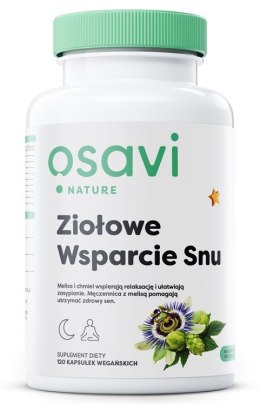 OSAVI ZIOŁOWE WSPARCIE SNU BEZ MELATONINY 120 VEGAN CAPS