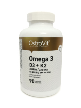 OSTROVIT OMEGA 3 D3+K2 90 KAPS