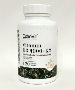 OSTROVIT WITAMINA D3 4000 K2 VEGE 120 CAPS