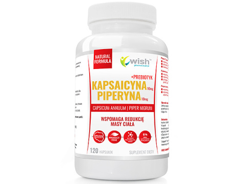 WISH PIPERYNA 10MG + KAPSAICYNA 10MG 120 KAPSUŁEK