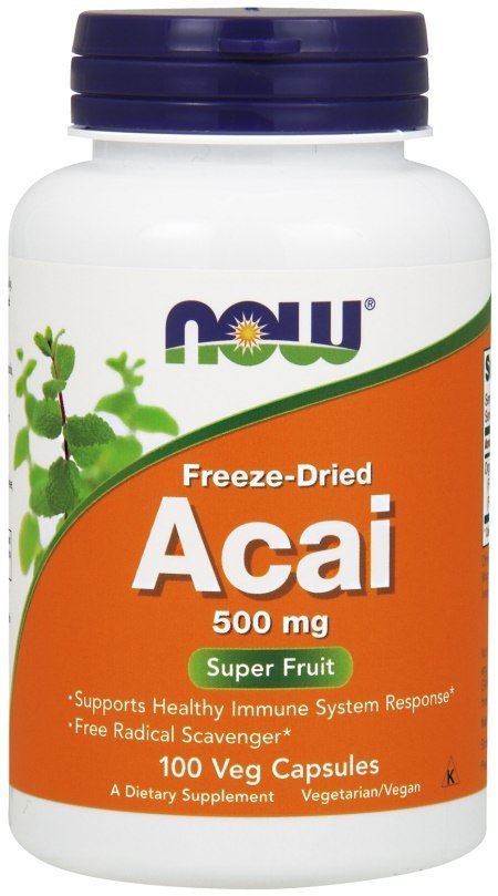 NOW FOODS Acai 500mg - 100 vcaps