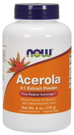 NOW FOODS Acerola, 4:1 Extract Powder - 170g