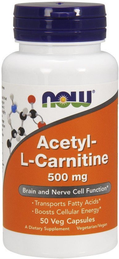 NOW FOODS L-Karnityna Acetyl-L-Carnitine, 500mg - 50 vcaps