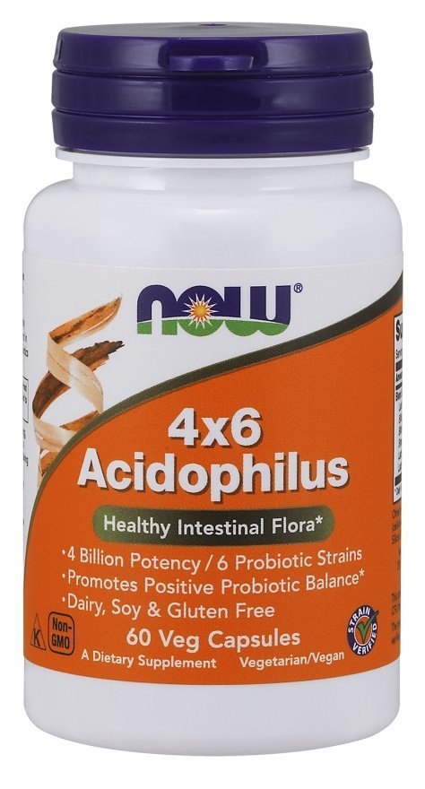 NOW FOODS Probiotyk Acidophilus 4X6 - 60 vcaps