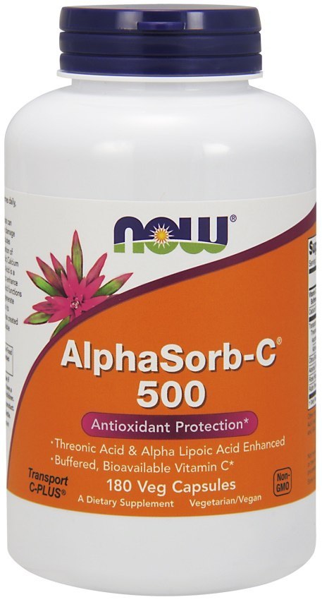 NOW FOODS AlphaSorb-C Witamina C 500mg - 180 vcaps