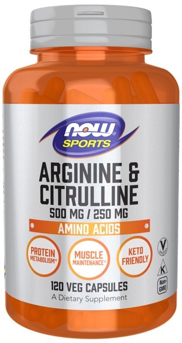 NOW FOODS Arginina Cytrulina - 120 vcaps