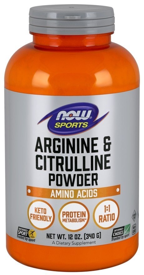 NOW FOODS Arginina Cytrulina - 340g