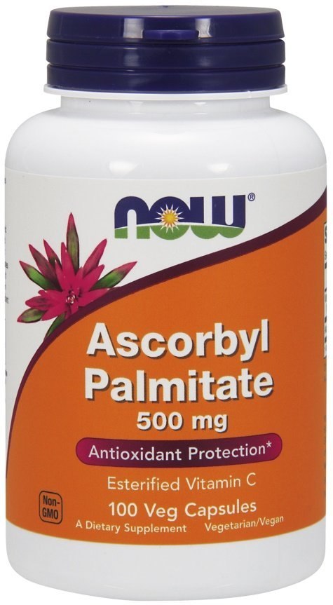 NOW FOODS Ascorbyl Palmitate, Palmitynian Askorbylu, 500mg - 100 vcaps