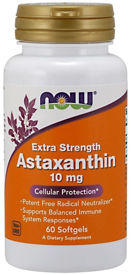 NOW FOODS Astaksantyna 10mg - 60 softgels