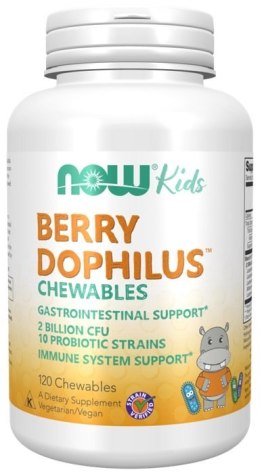 NOW FOODS BerryDophilus Kids Chewables - 120 tabletek