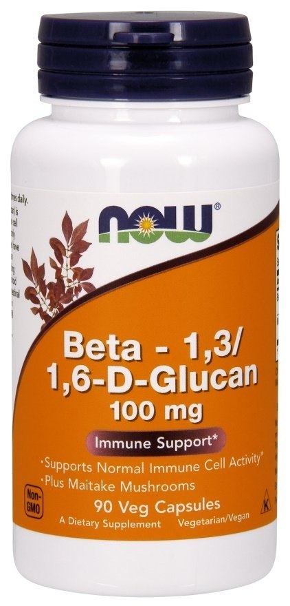 NOW FOODS Beta - 1,3/1,6-D-Glucan, 100mg - 90 vcaps