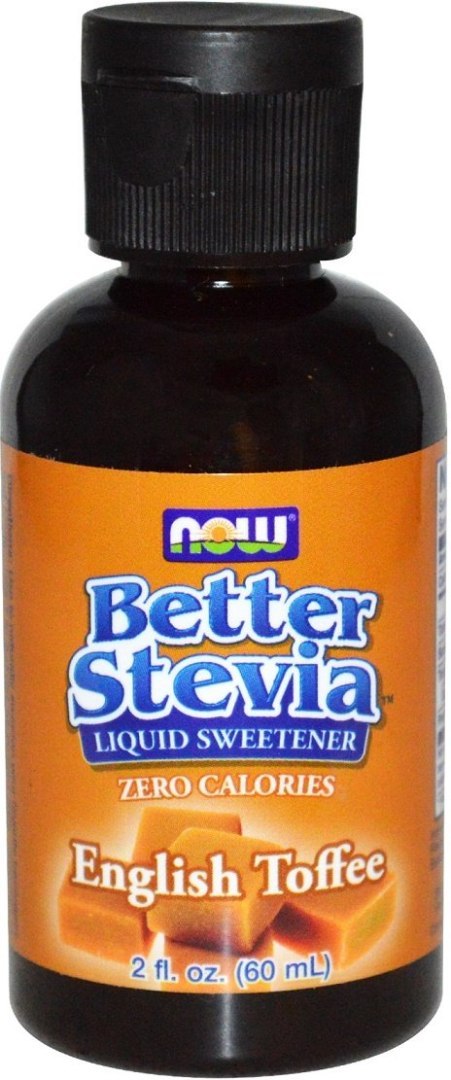 NOW FOODS Better Stevia Liquid, English Toffee - 59 ml.