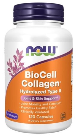 NOW FOODS BioCell Hydrolizowany Kolagen Typu II - 120 caps