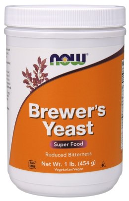 NOW FOODS Brewer's Yeast, Powder, Drożdże Piwne w Proszku - 454g