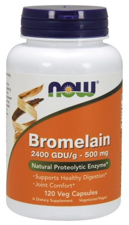 NOW FOODS Bromelaina, 500mg - 120 vcaps