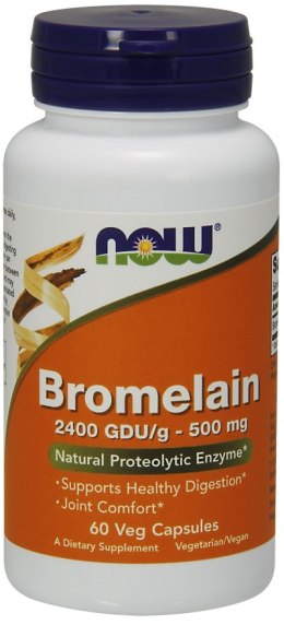 NOW FOODS Bromelaina, 500mg - 60 vcaps