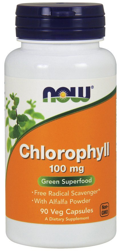 NOW FOODS Chlorofil, 100mg - 90 vcaps