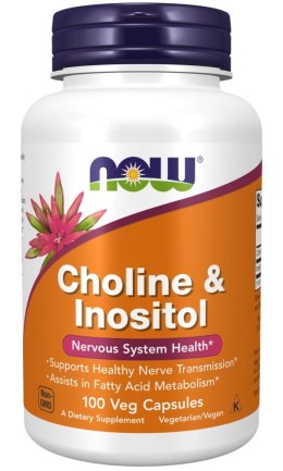 NOW FOODS Cholina i Inozytol - 100 vcaps