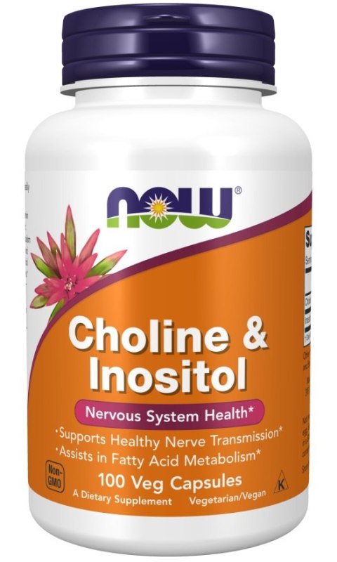 NOW FOODS Cholina i Inozytol - 100 vcaps