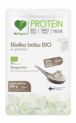 Białko Bobu BIO w proszku 200g Aliness