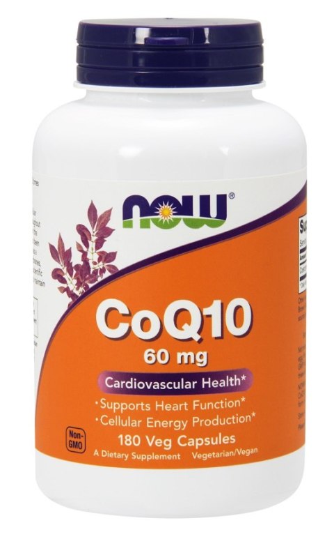 NOW FOODS Koenzym Q10 60mg - 180 vcaps