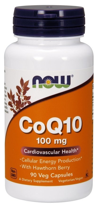 NOW FOODS Koenzym Q10 + Jagoda Głogowa, 100mg - 90 vcaps