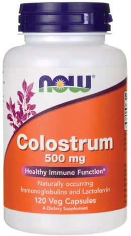 NOW FOODS Colostrum wołowe, 500mg - 120 vcaps