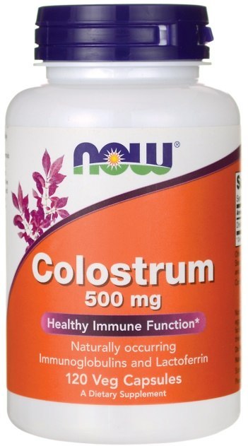 NOW FOODS Colostrum wołowe, 500mg - 120 vcaps