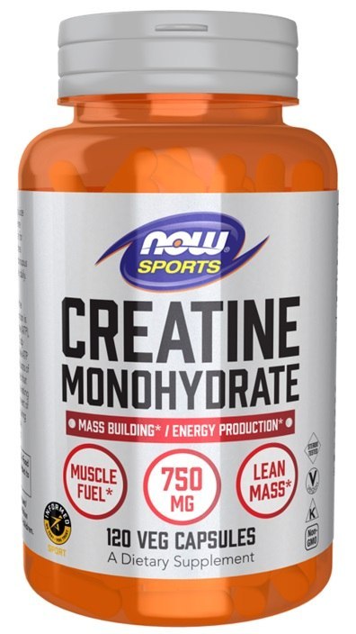 NOW FOODS Kreatyna Creatine Monohydrate 750mg - 120 vcaps