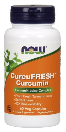 NOW FOODS CurcuFRESH Kurkumina, Capsules - 60 vcaps