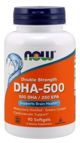 NOW FOODS DHA-500, 500 DHA / 250 EPA - 90 softgels