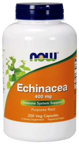 NOW FOODS Echinacea Jeżówka 400mg - 250 vcaps