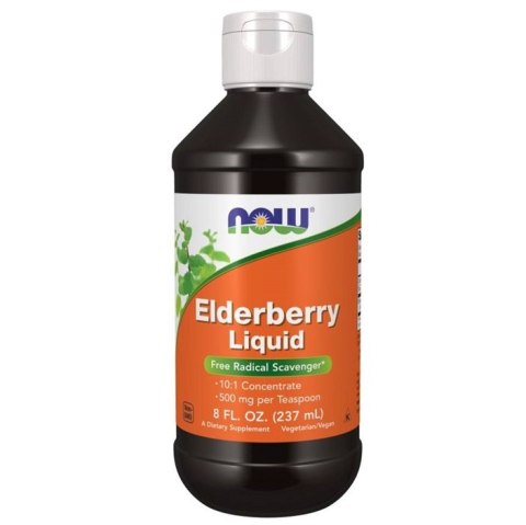 NOW FOODS Czarny Bez, Elderberry, Liquid - 237 ml.