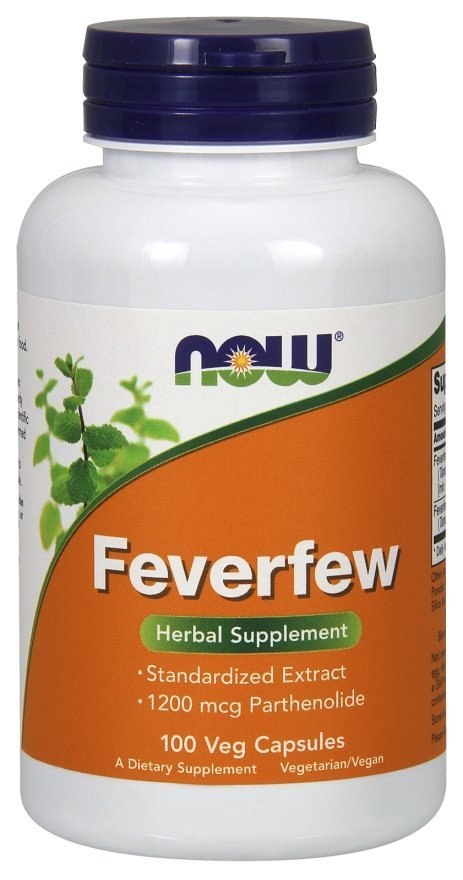 NOW FOODS Feverfew, Złocień Maruna - 100 vcaps